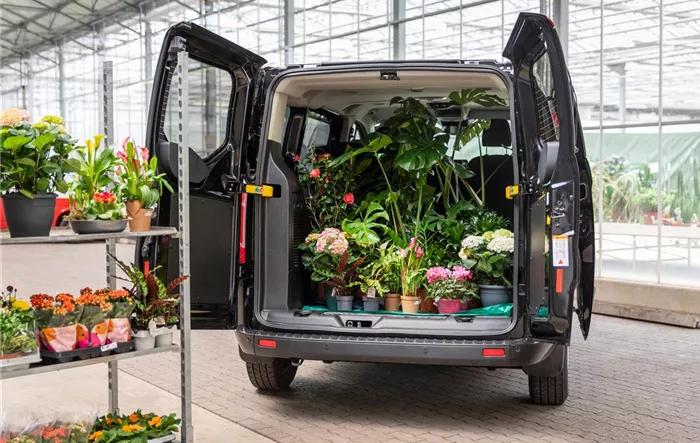 Einkauf im Pflanzengroßmarkt - Transporter 